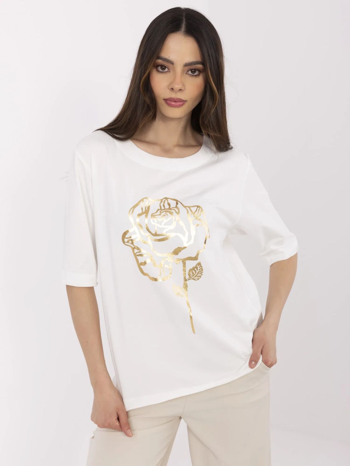 Elegante blusa ecru