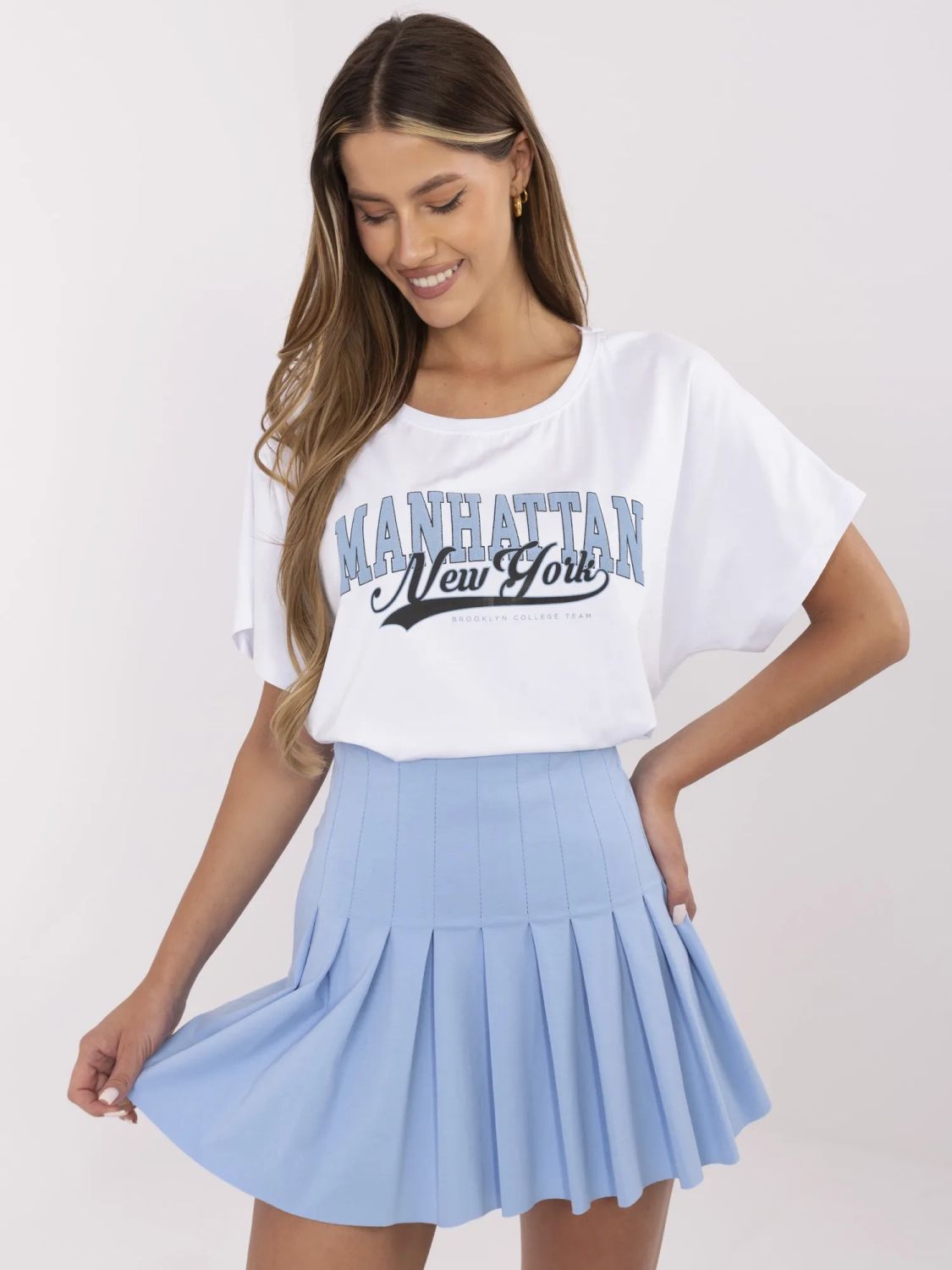 T-shirt bianca a maniche corte