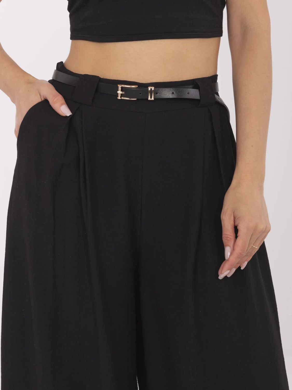 Pantaloni palazzo neri eleganti