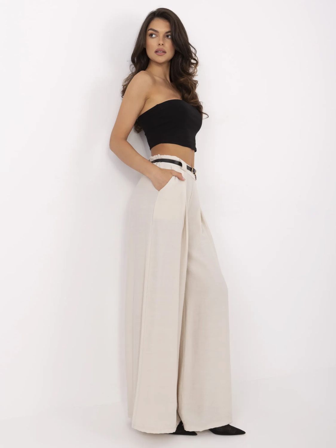 Pantaloni Palazzo Beige