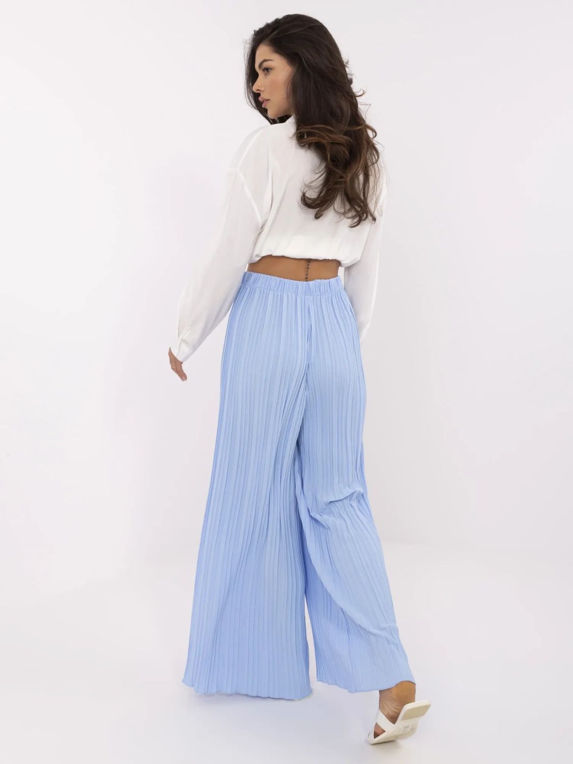 Pantaloni blu eleganti