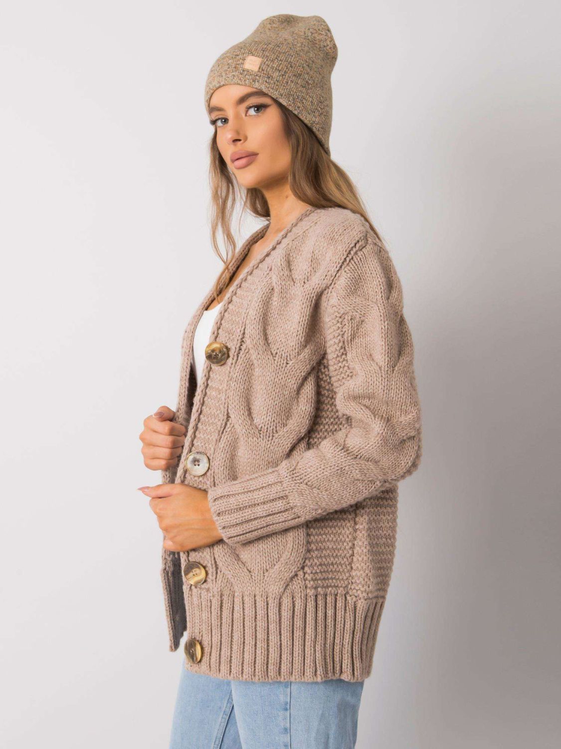 Cappello da donna beige-giallo RUE PARIS