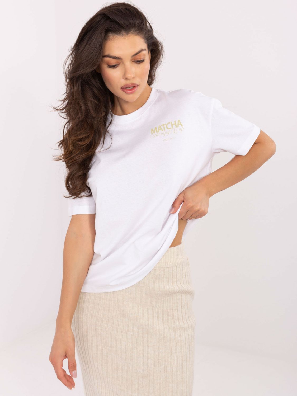 T-shirt bianca con stampa