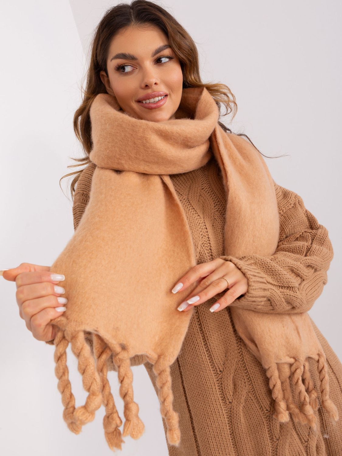 Sciarpa Elegante Marrone