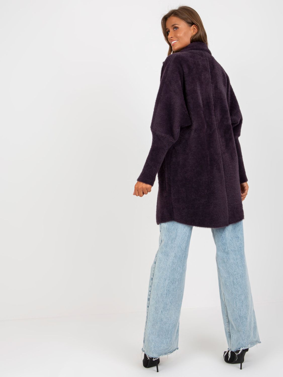 Cappotto grafite in alpaca e lana per la mezza stagione