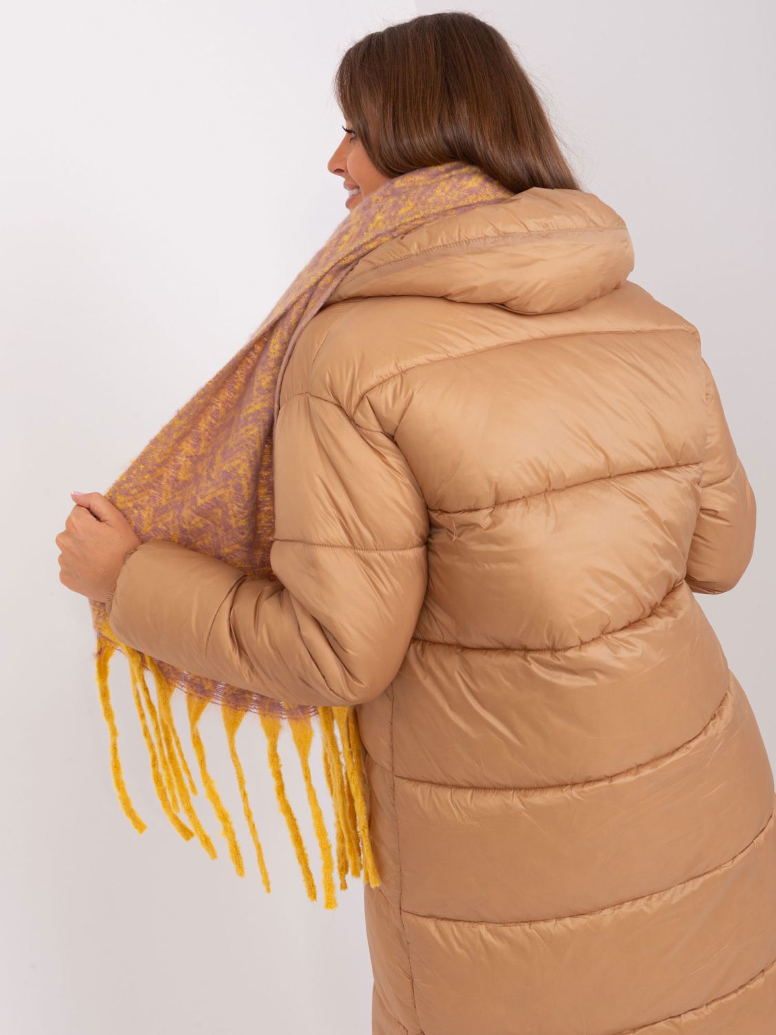 Sciarpa invernale con motivo geometrico