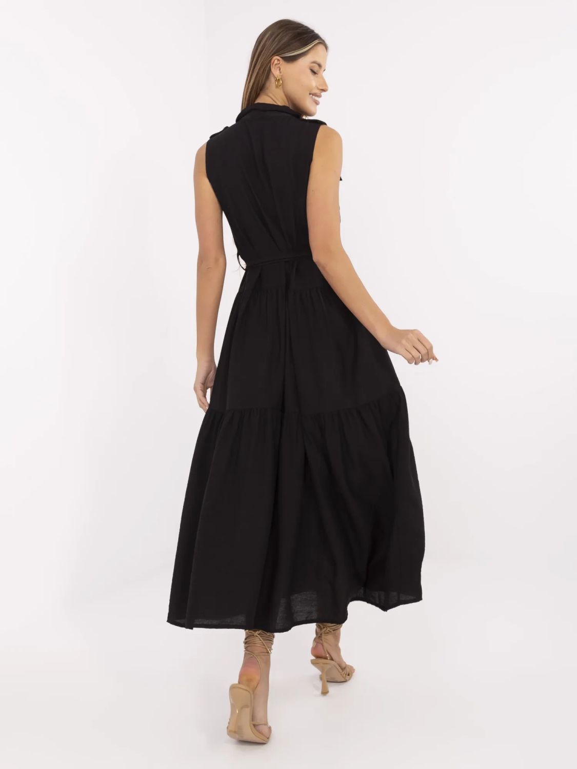 Elegantna maxi haljina s volanima