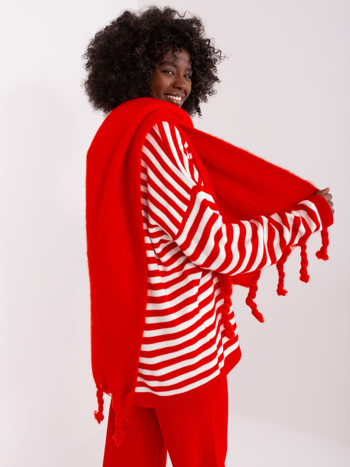 Sciarpa rossa elegante