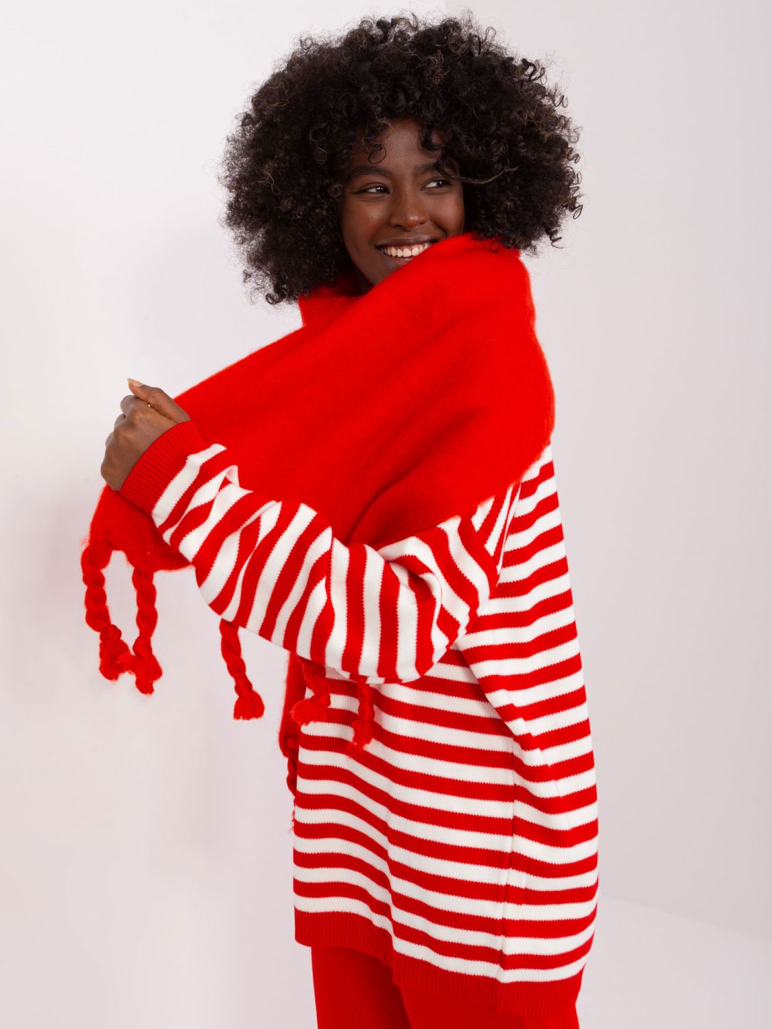 Sciarpa rossa elegante