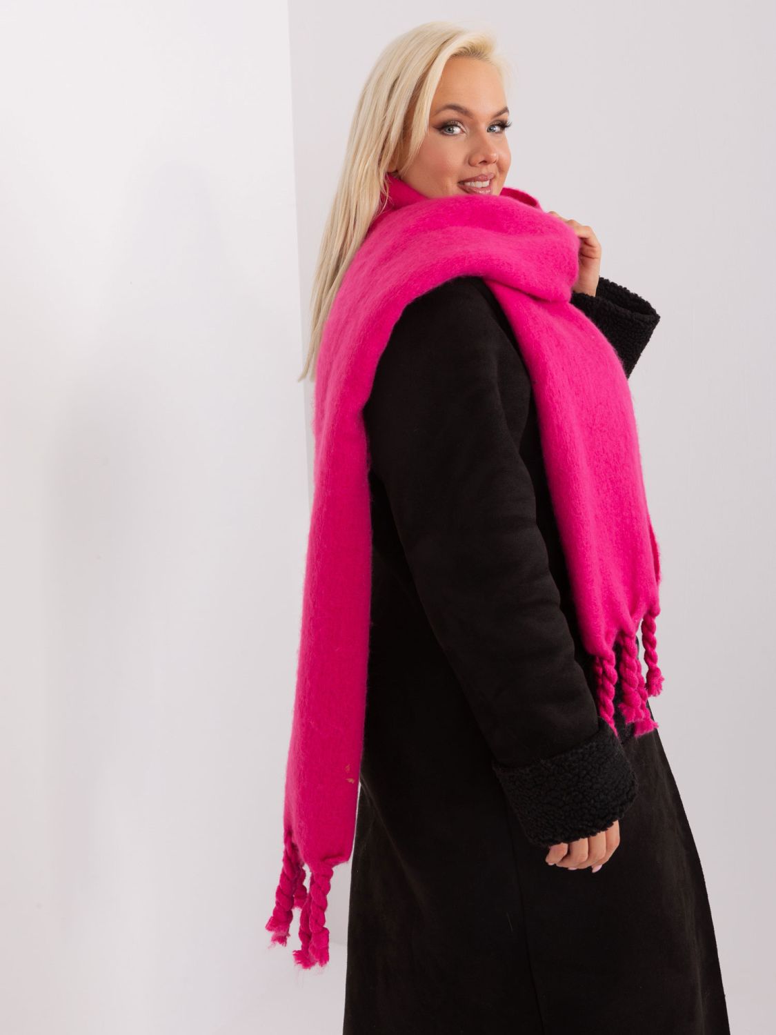 Sciarpa elegante fucsia