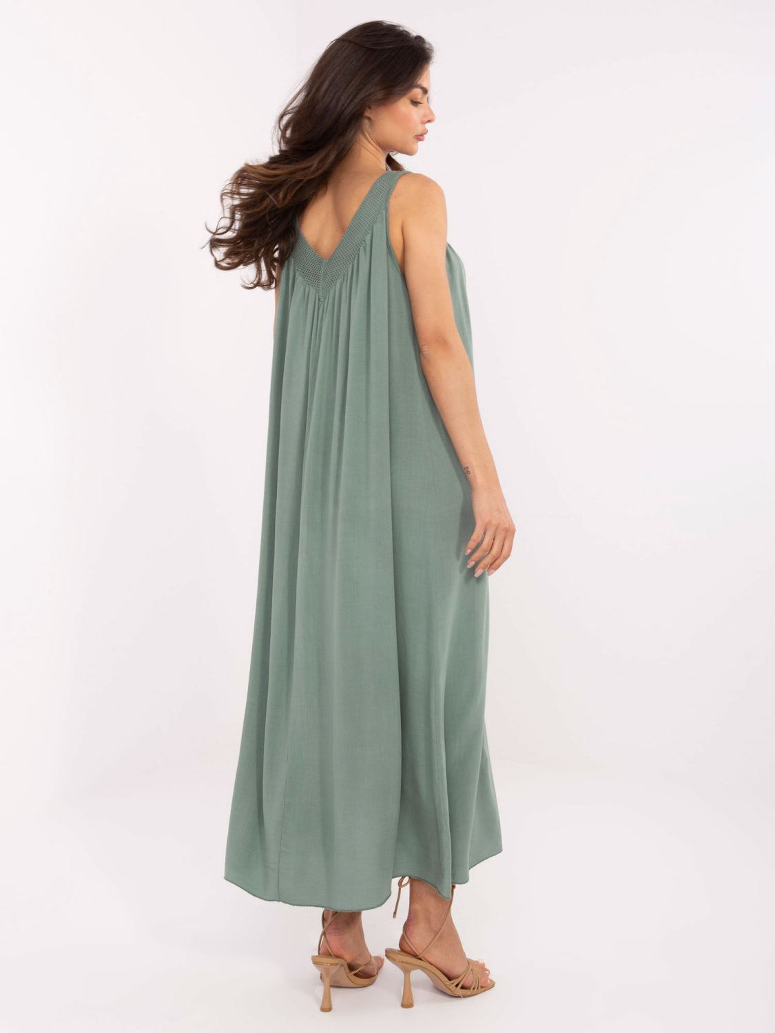 Abito estivo oversize in khaki