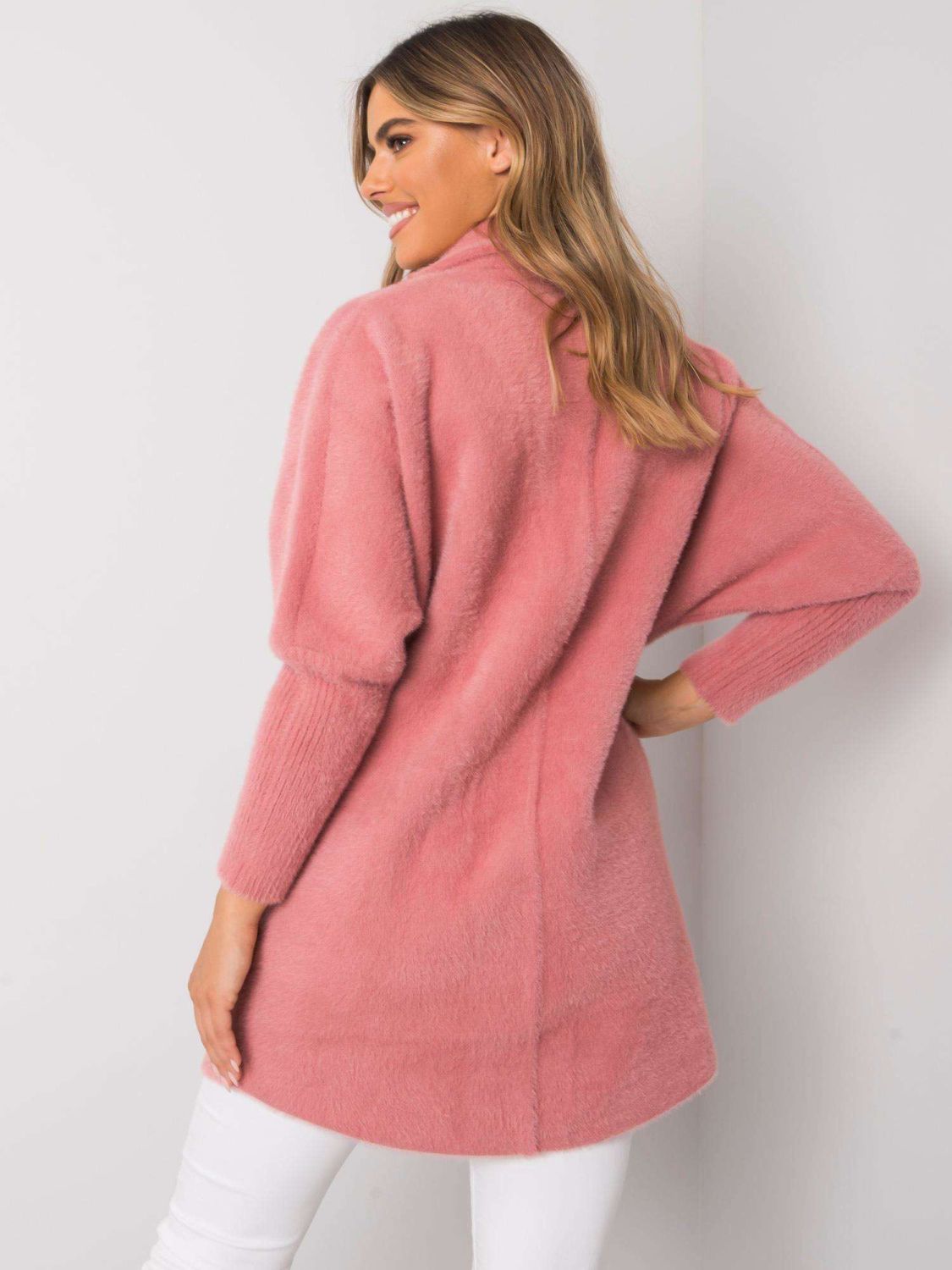Cappotto rosa in alpaca Fluffy