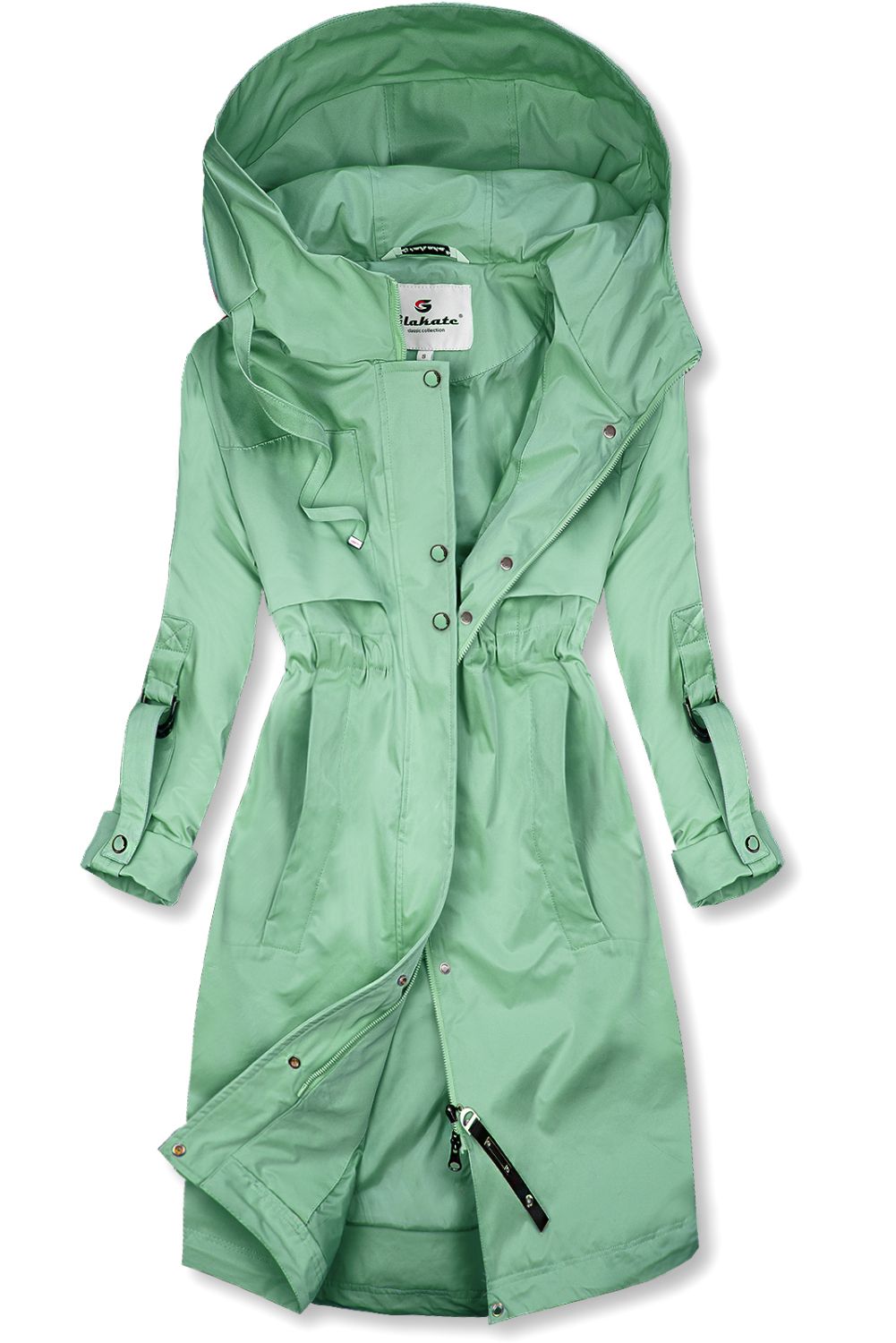 Cappotto di transizione verde primaverile