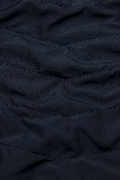 Parka con cappuccio removibile rossa/blu