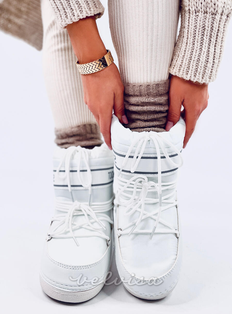 Niske čizme za snijeg bijele