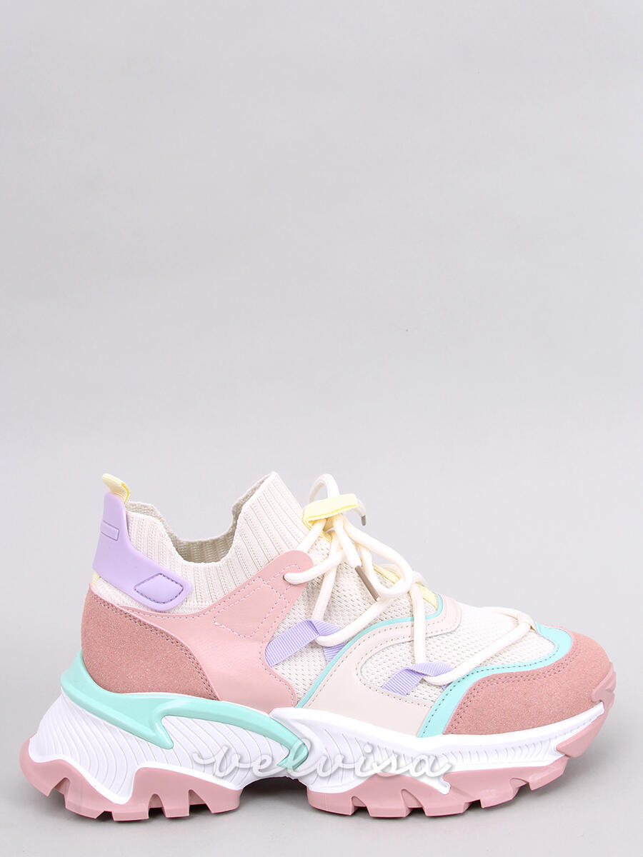 Sneakers da donna rosa/apricot