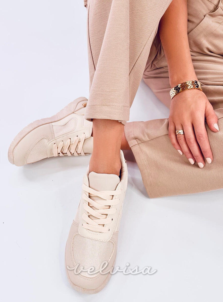 Sneakers leggere beige da donna