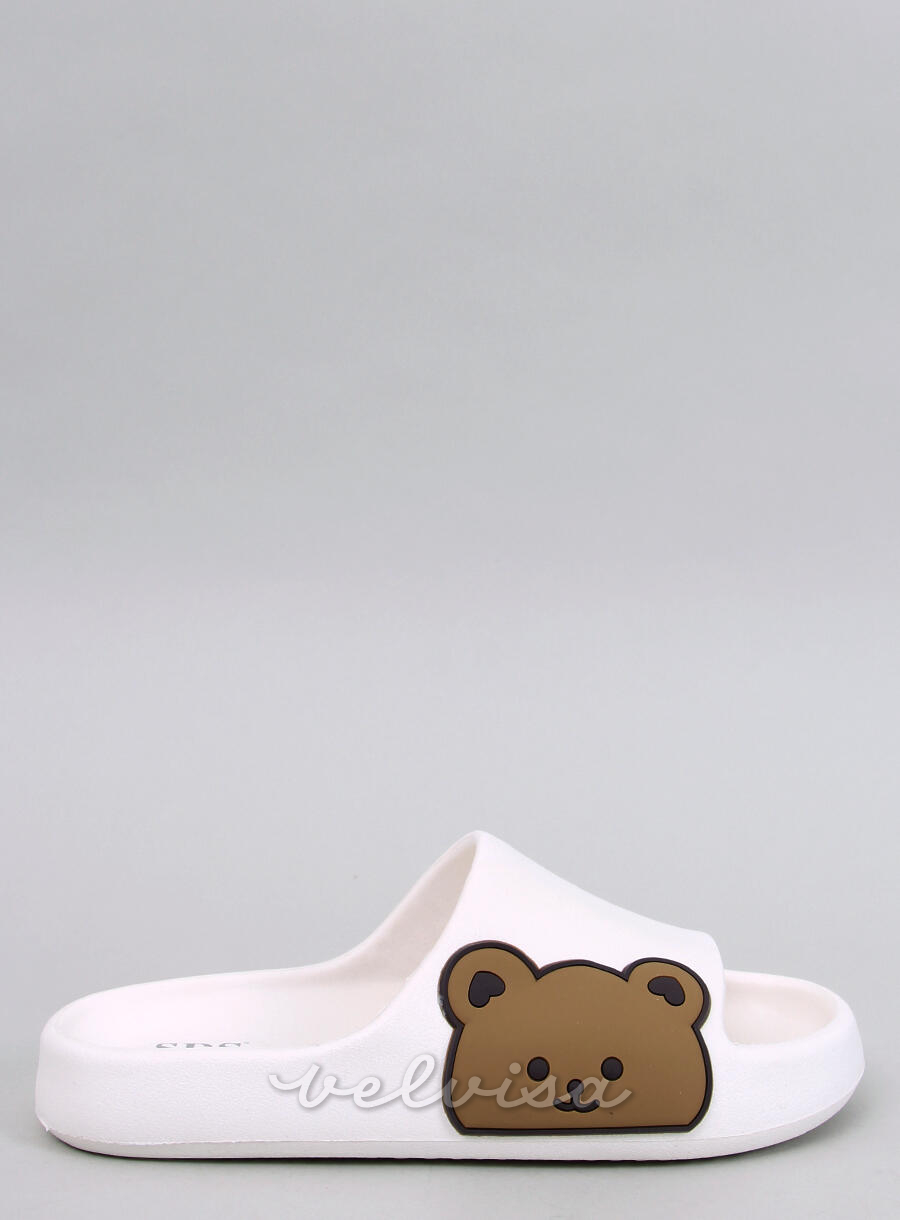 Bijele papuče TEDDY