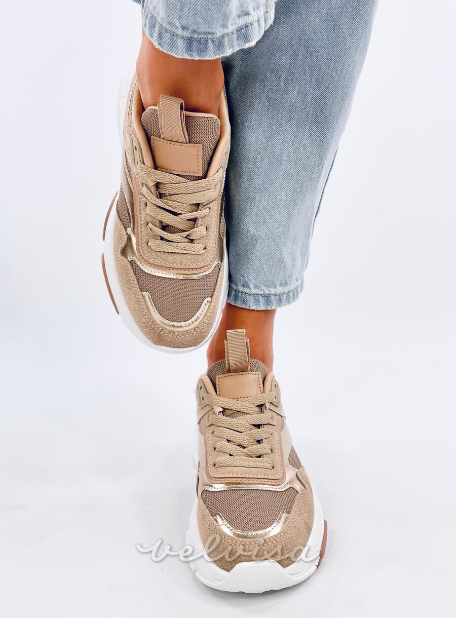 Sneaker da donna marrone/beige