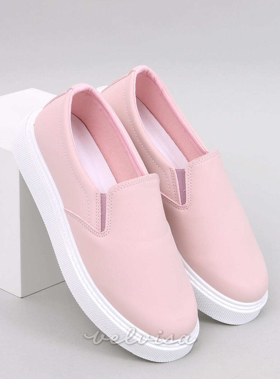 Sneakers slip-on da donna rosa chiaro