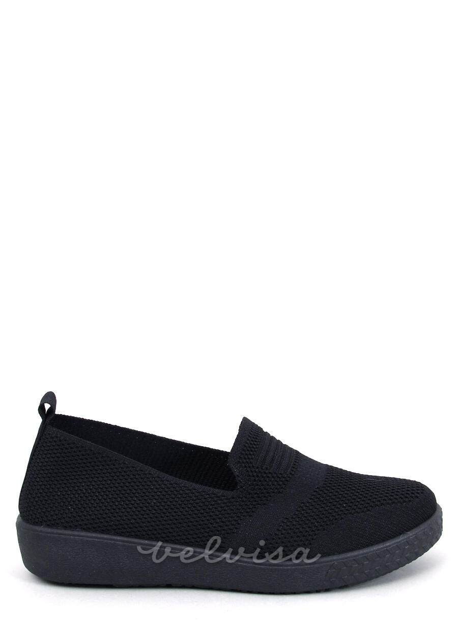 Sneakers slip-on rialzate nere