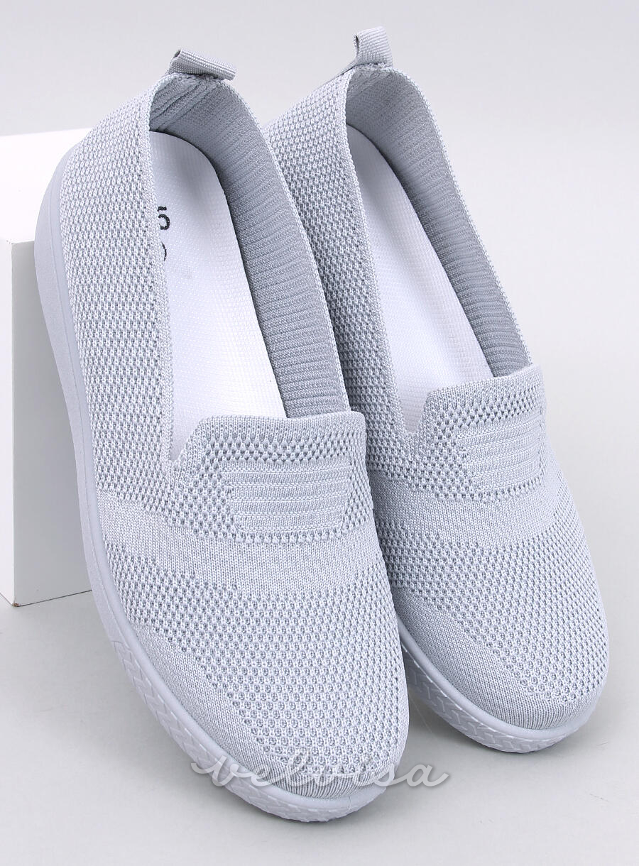 Sneakers slip-on rialzate grigie