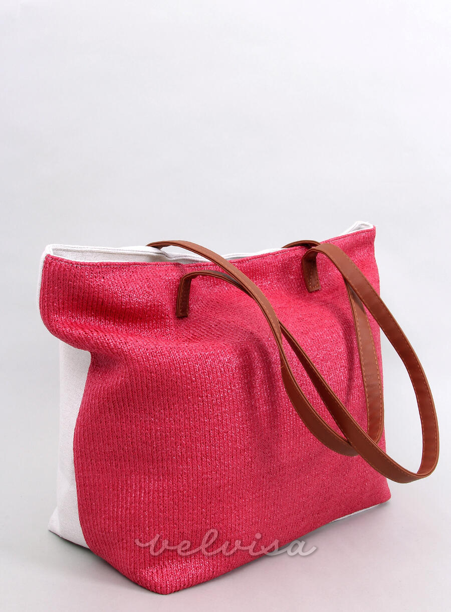 Ružičasta (malina) torba za plažu VACATION