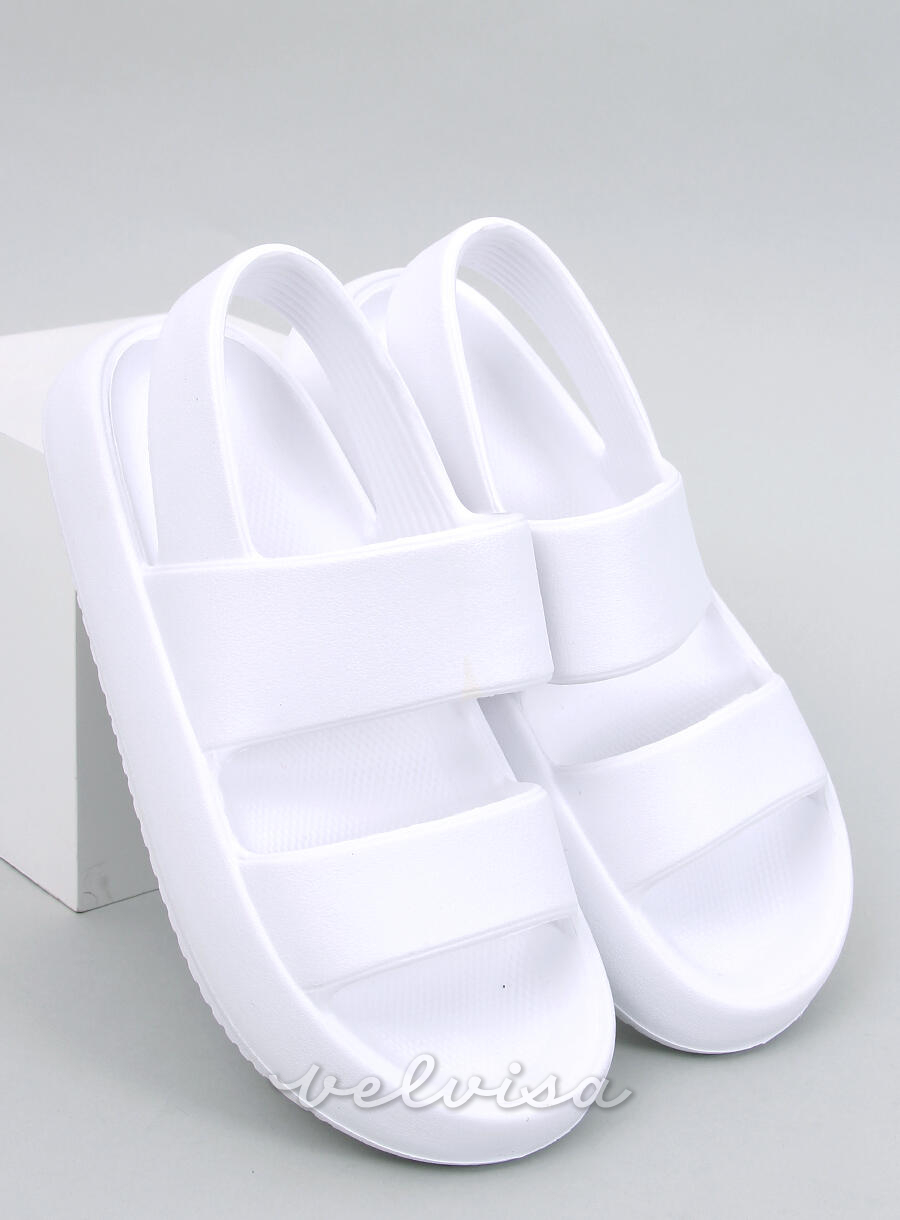 Sandali in schiuma bianchi