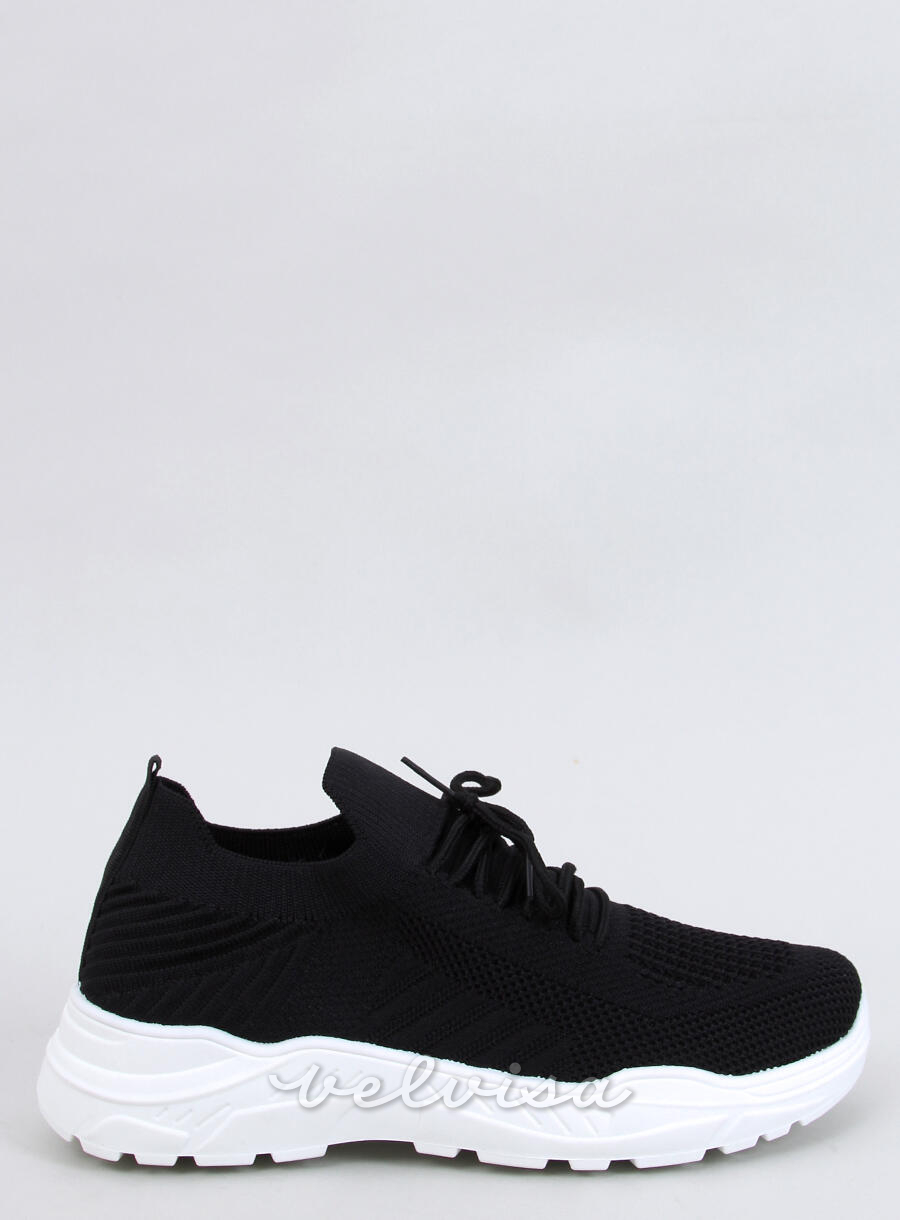 Sneakers elastiche nere