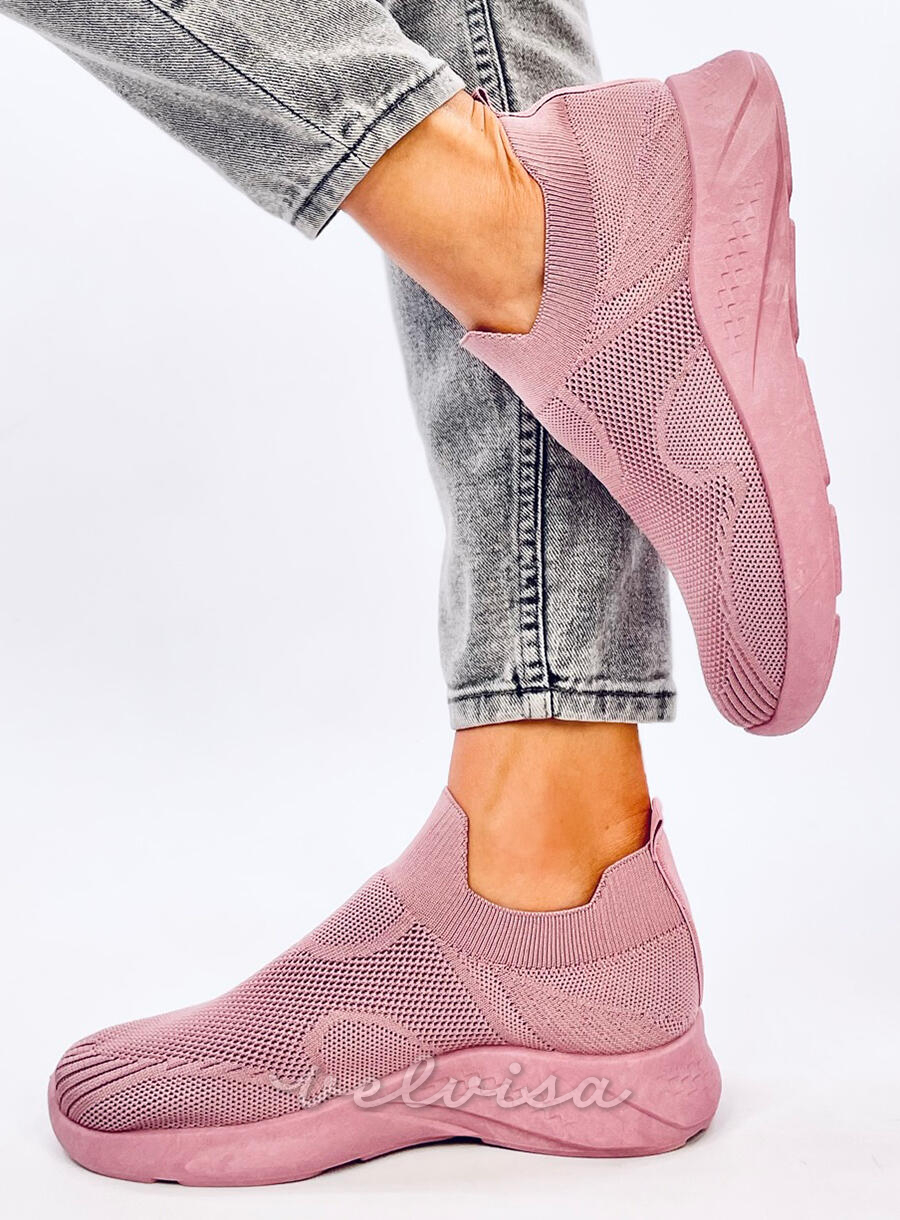 Sneakers slip-on rosa