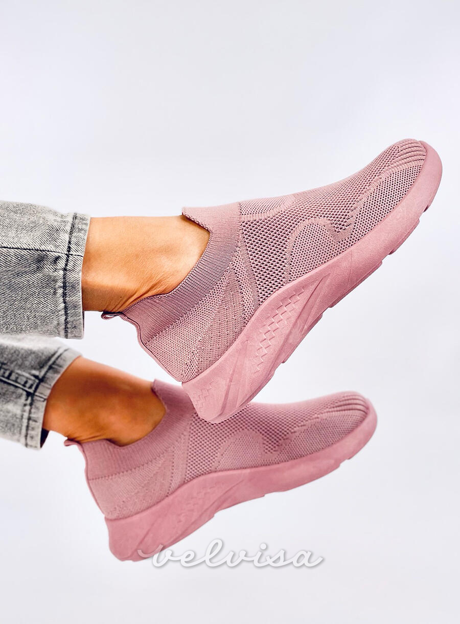 Sneakers slip-on rosa