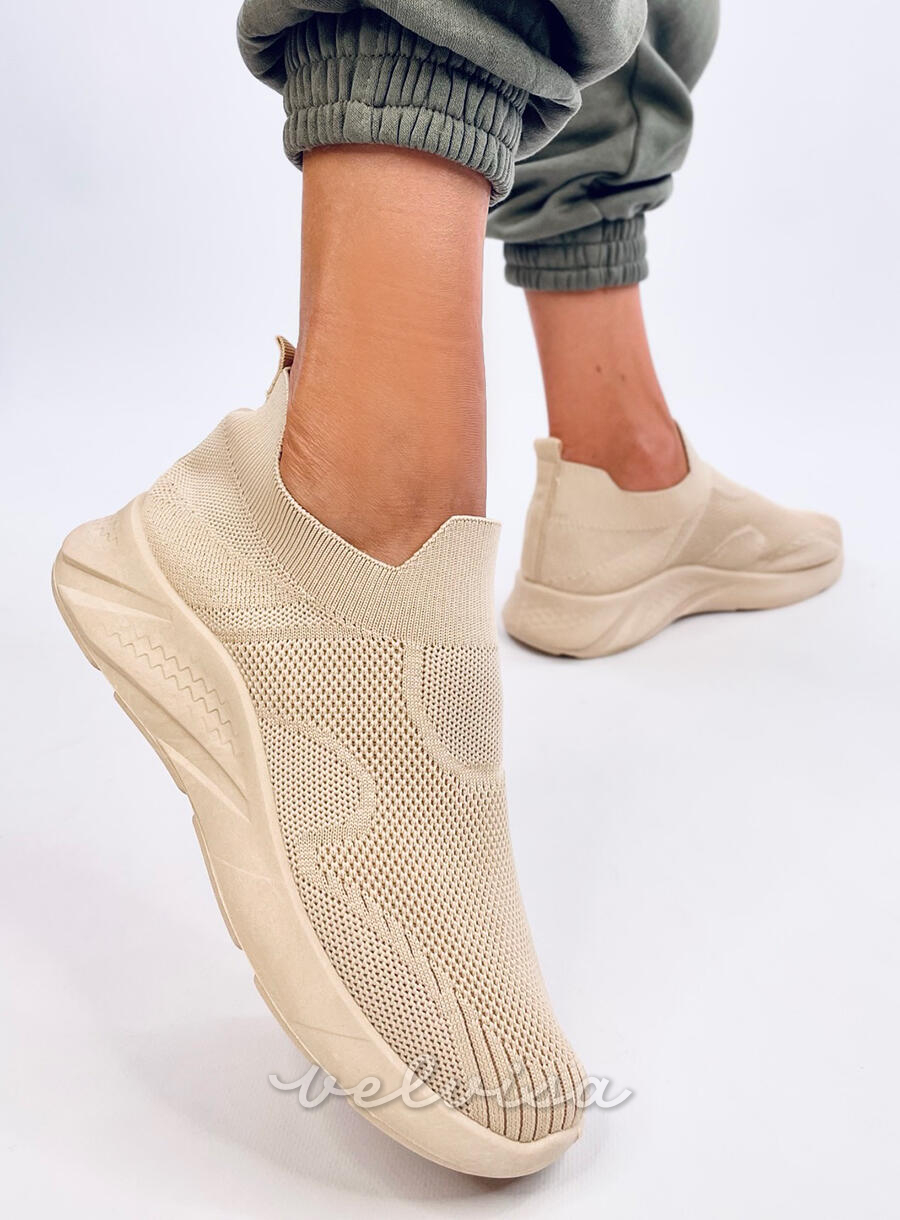 Sneakers slip-on beige