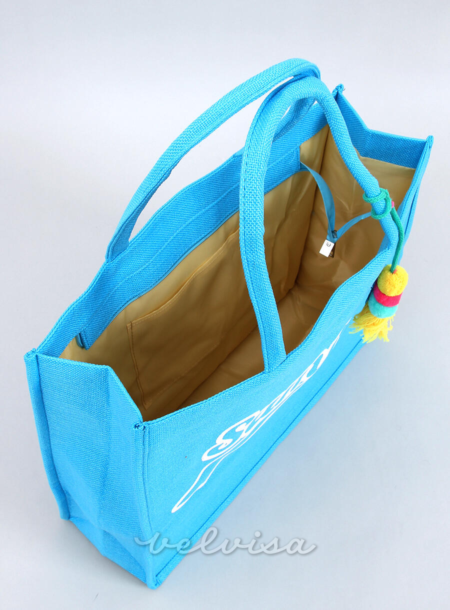 Borsa da spiaggia blu Summer