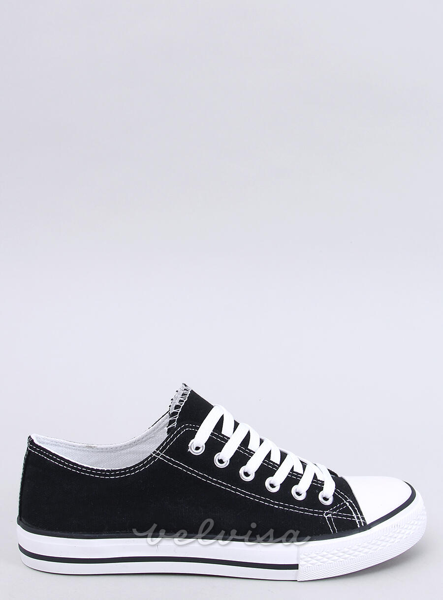 Sneakers classiche basse in tela nere