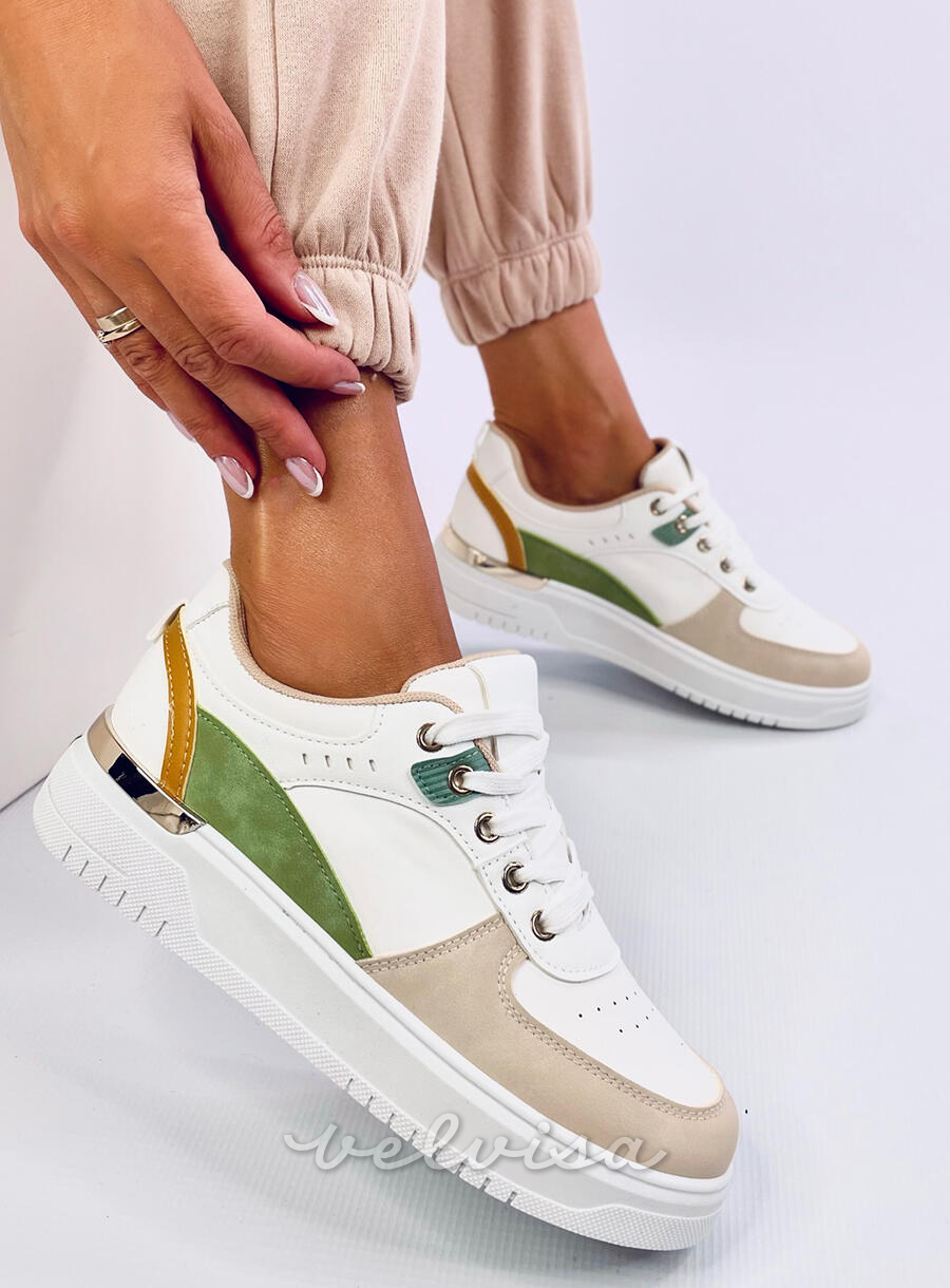 Sneakers da donna NIKKI beige/verde