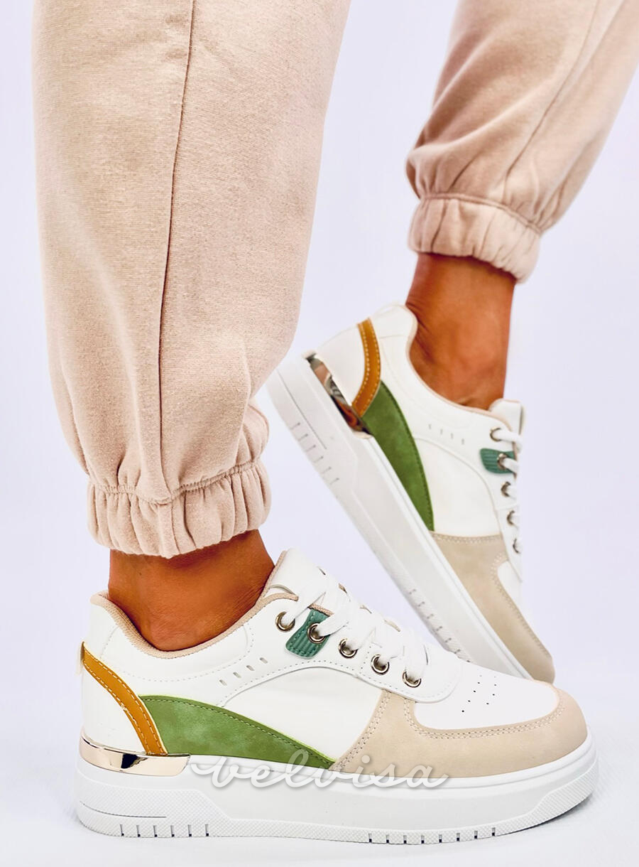 Sneakers da donna NIKKI beige/verde