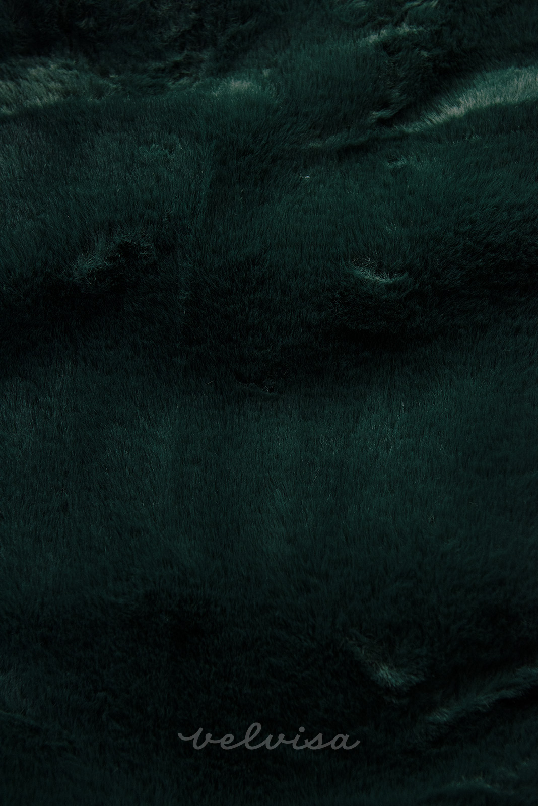 Giacca invernale verde scuro con ampio cappuccio