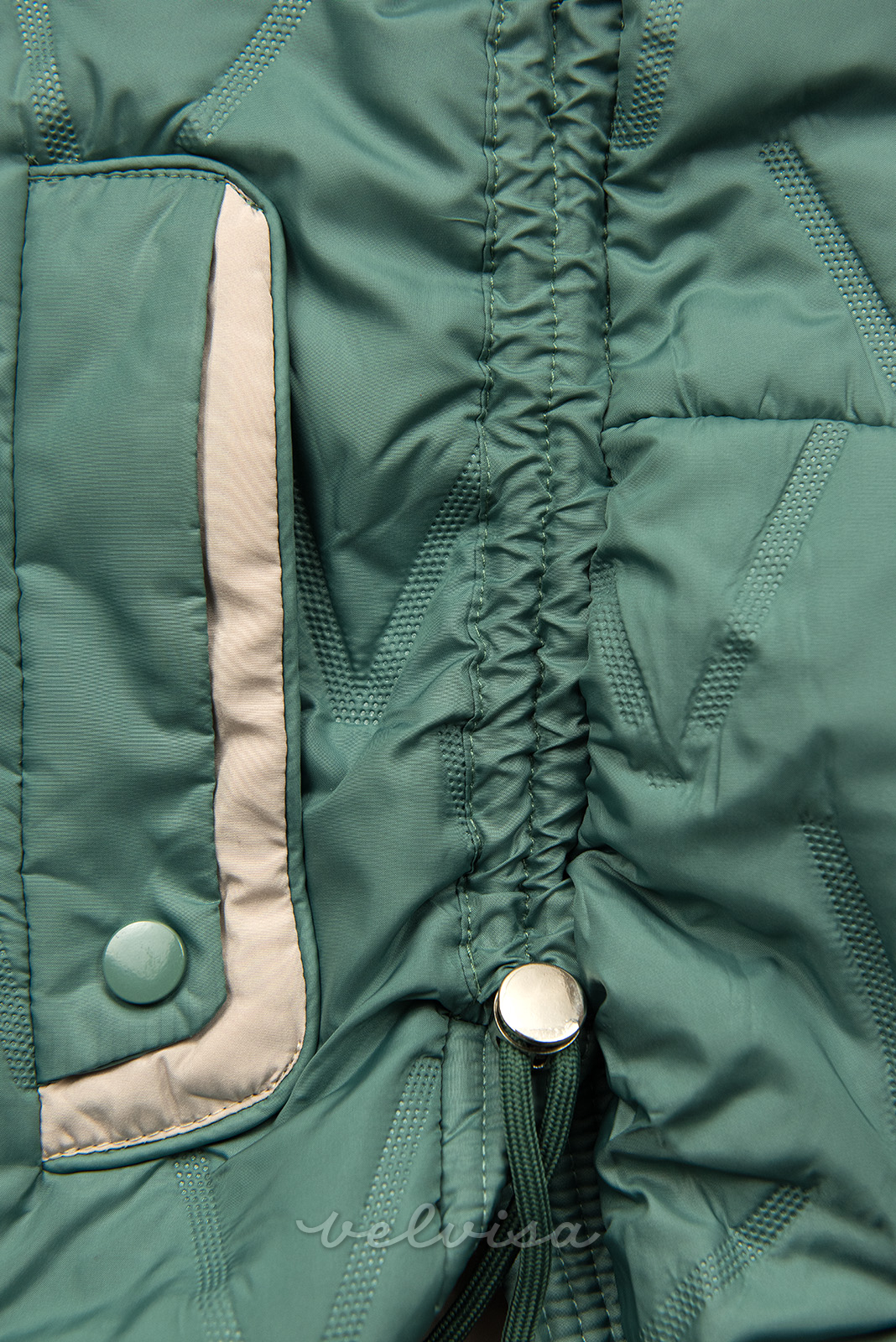 Zelena sportska prošivena jakna