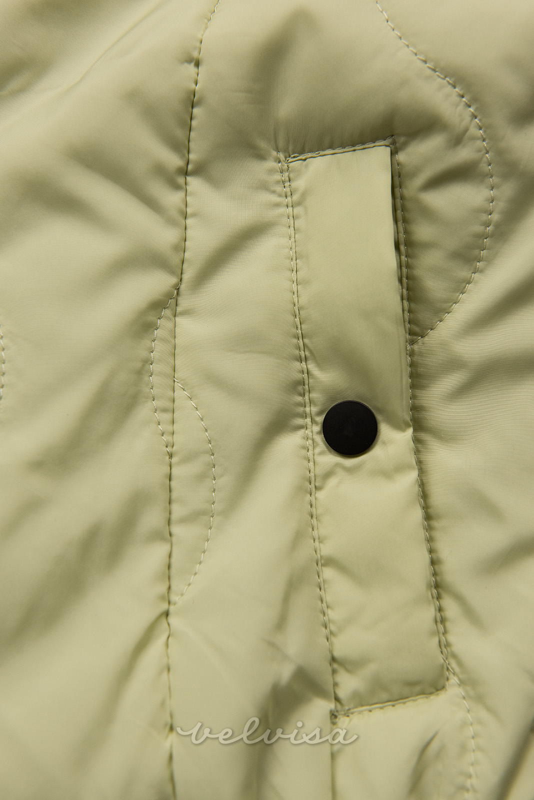 Prošivena jakna za prijelazno razdoblje svijetlo zelena