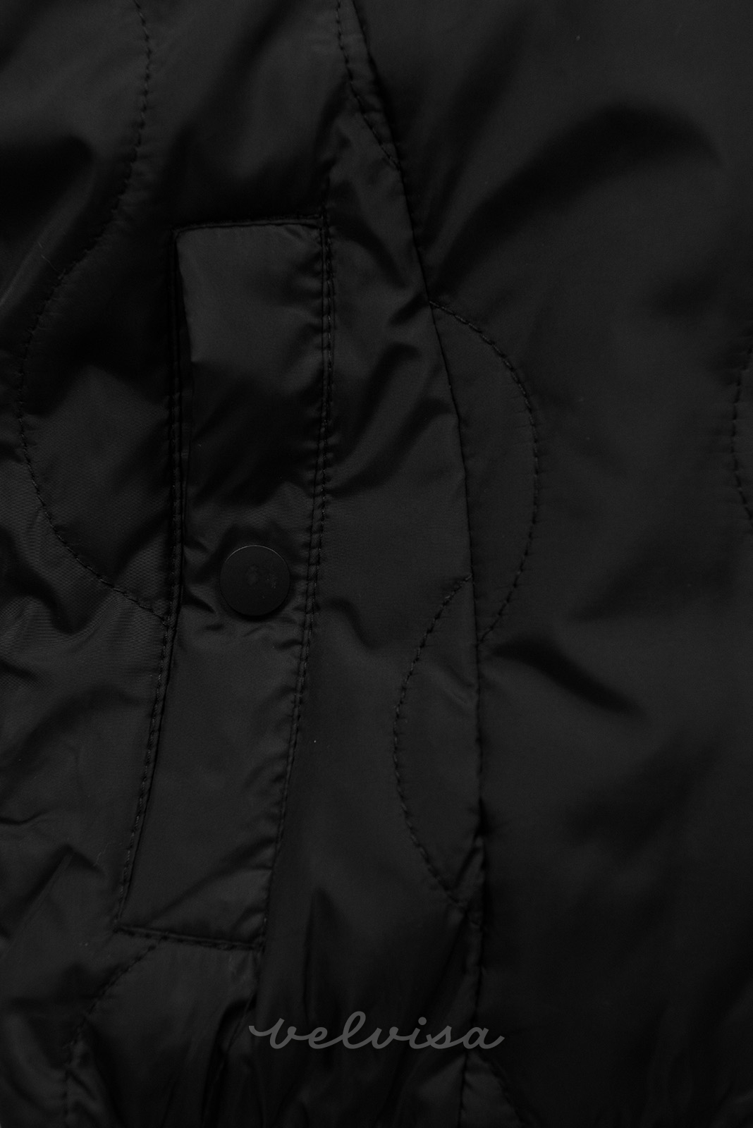 Prošivena jakna za prijelazno razdoblje crna