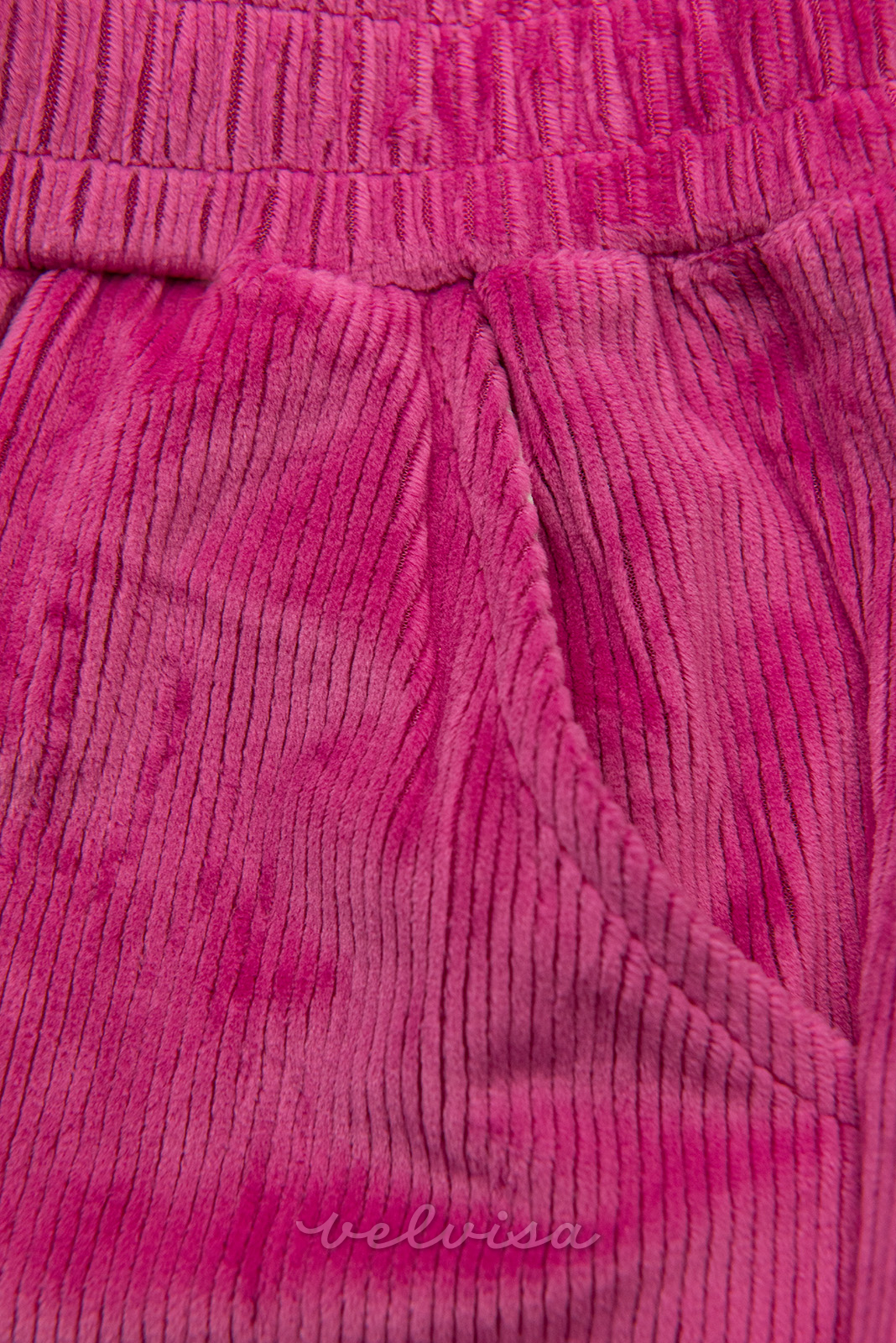 Ružičaste hlače s pojasom s vrpcom