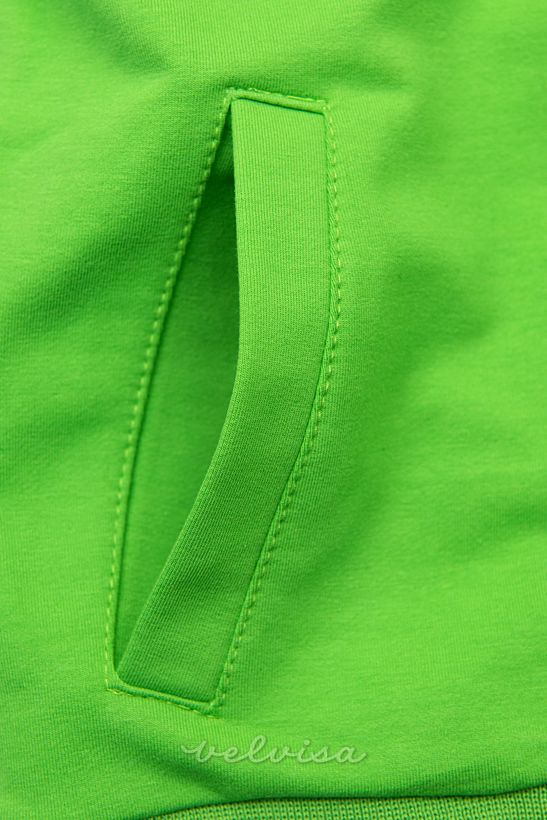 Felpa verde-bianca con patch