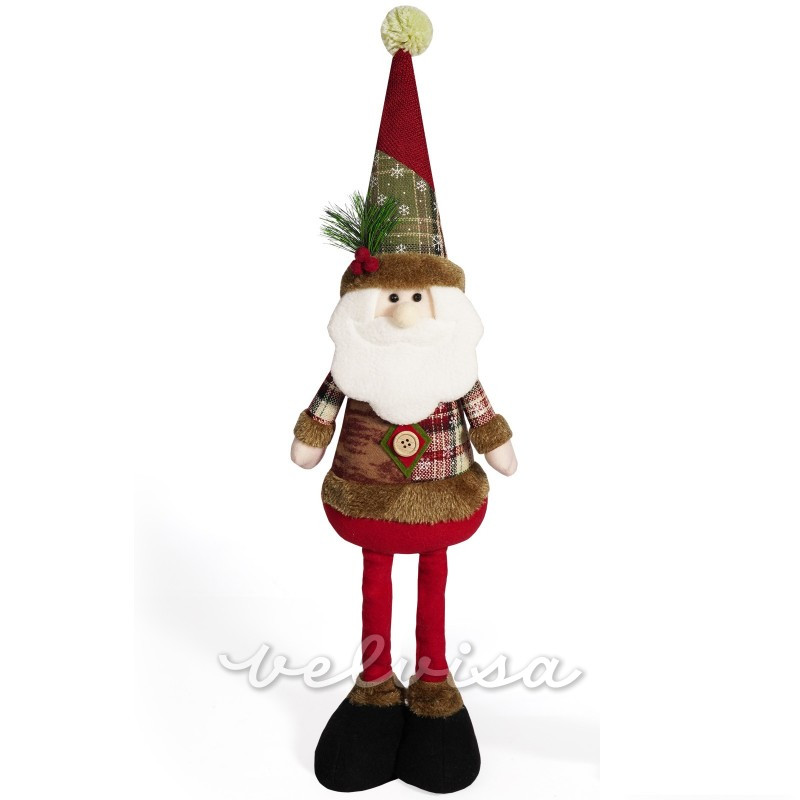 Figura di peluche natalizia SANTA 62 cm