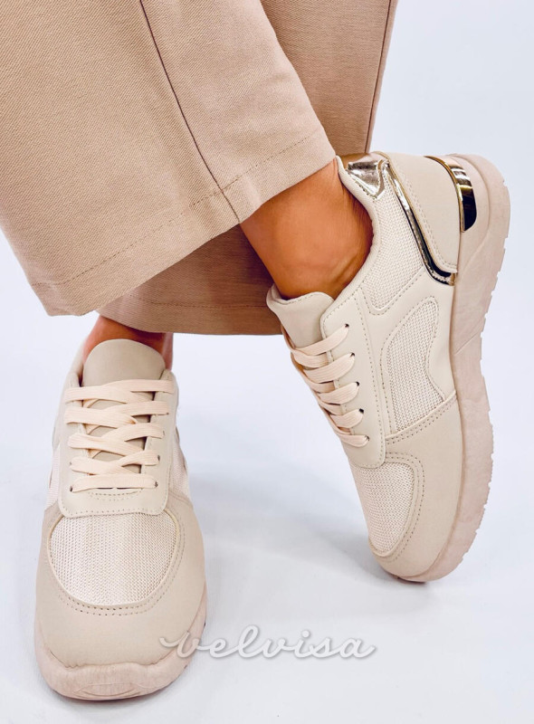 Sneakers leggere beige da donna