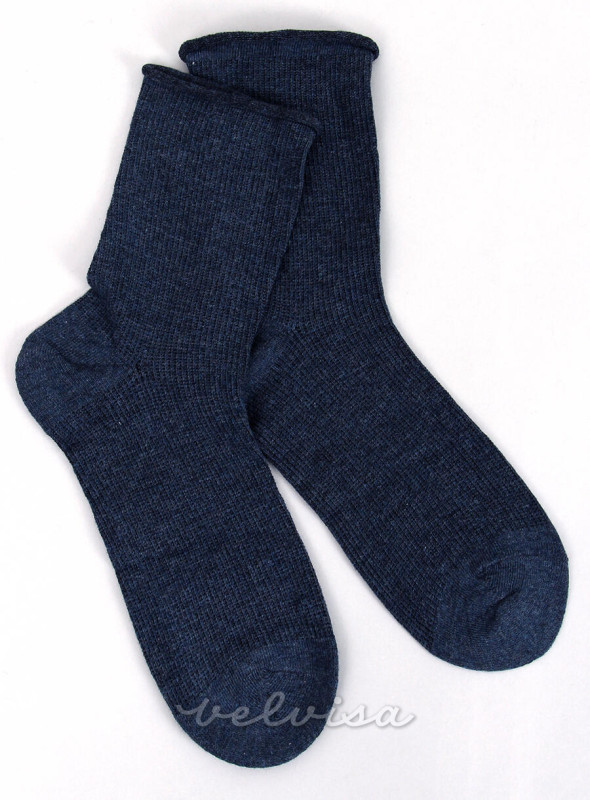 Tamno plave klasične ženske čarape