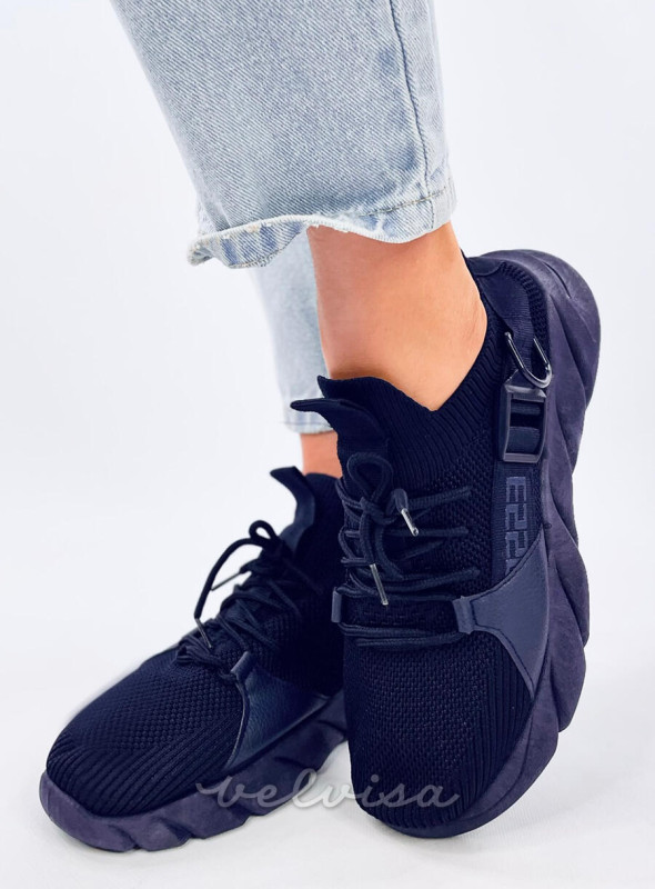 Sneakers in tessuto blu scuro