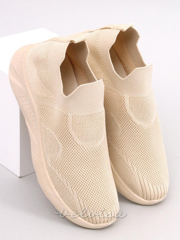 Sneakers slip-on beige