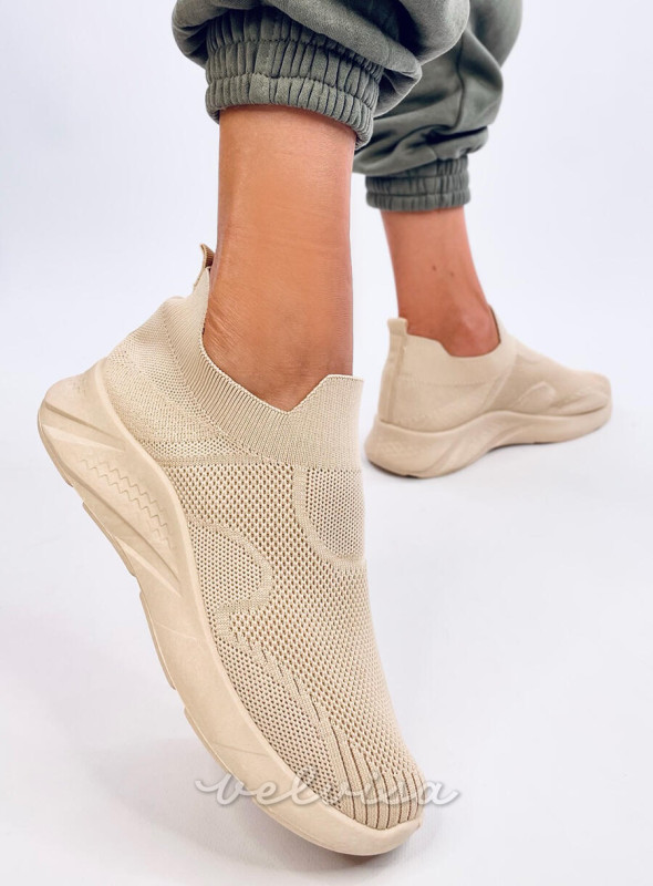 Sneakers slip-on beige