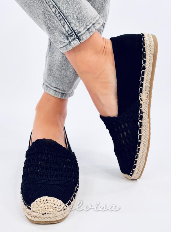 Espadrillas nere traforate