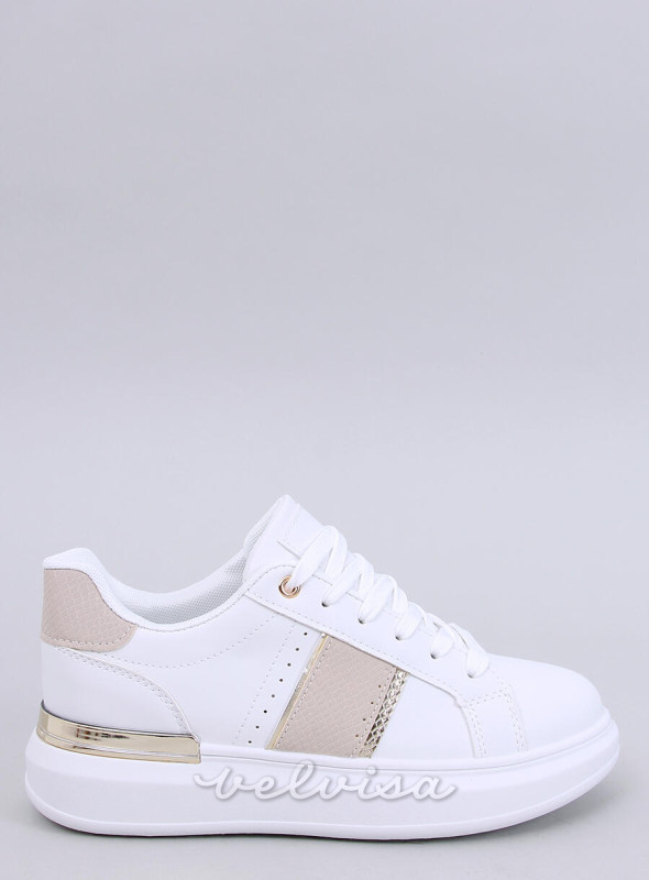 Sneakers ENOLA bianche/oro